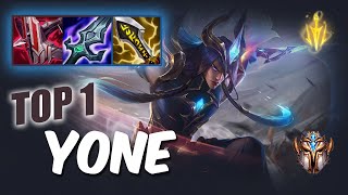 Wild Rift YONE TOP 1  S12 RUSH Challenger ranked game  build [upl. by Kort]