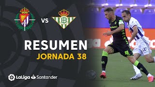 Resumen de Real Valladolid vs Real Betis 20 [upl. by Ferreby]