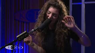 Lorde performing quotRoyalsquot Live on KCRW [upl. by Assilim]