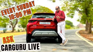 Best SUV amp Car in 13 Lakhs ⭐️ Hyundai Tata Kia Mahindra Maruti amp Citroen 🔥 Live With CARGURU [upl. by Hatcher253]