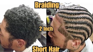 Quick amp Easy Cornrow Braids for Men  High Top Protective Hairstyle [upl. by Hareenum]