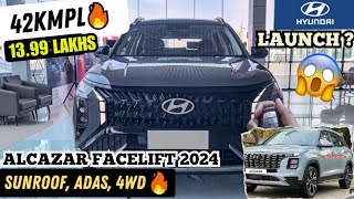 alcazar facelift 2024 india  hyundai alcazar prestige 7 seater [upl. by Ffilc]