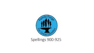 Spellings 900 925 [upl. by Aiym]