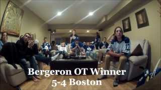 Toronto Maple Leaf Fans React to Boston Bruins Game 7 Overtime Win [upl. by Palm]