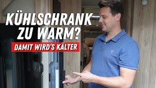 Kühlschrank zu warm So wird er kälter ➡️ TITAN Lüfter hilft ❄️🥶🚐 [upl. by Arreyt]