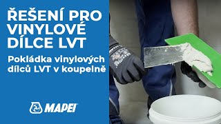 Pokládka vinylových dílců LVT v koupelně [upl. by Elocal]