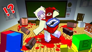 超怖い『人食いランドセル』を持って生活するマインクラフト😱【マイクラ Minecraft】ぽっぴんず [upl. by Anotyal]