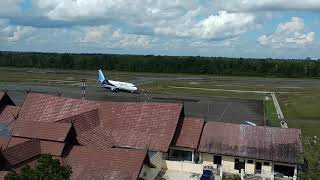 Trigana Air 702 Semarang  Pangkalanbun Landing Di Bandara Iskandar Pangkalan Bun  Iskandar Airport [upl. by Meredi]