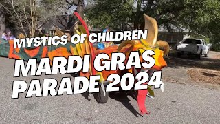 Mystics of Children 2024 Mardi Gras Parade  Mobile Alabama [upl. by Lahpos]