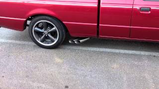 Ford Ranger 30 Exhaust  Flowmaster Super 44 Gutted Cats Slash Tips [upl. by Annwahs519]