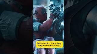 Gesticulation is the best way to communicate🤣 deadpool marvel backstreetboys spiderman [upl. by Gallenz]