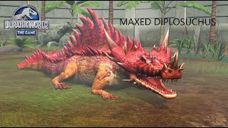 MAXED DIPLOSUCHUS Jurassic World The Game Ep 218 [upl. by Thissa]