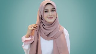 12 TUTORIAL HIJAB PASHMINA PERSEGI PANJANG SIMPLE MODIS amp KEKINIAN [upl. by Amalburga21]