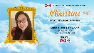 🔴 LIVE │UITVAART EN BEGRAFENIS VAN DOELPAWIRO CHRISTINE [upl. by Niltiac778]