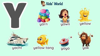 Learning ABC Learning Alphabet Y  Letter Y Vocabulary  Words That Start with Letter Y  Y Words [upl. by Gierk]