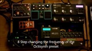 EHX 8 Step Sequencer Demo with Eventide Line 6 and Boss pedals and Instructional Vid [upl. by Zobkiw]