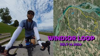 WINDSOR ONTARIO LOOP ON A BIKE JULY 14 2024 Lets Bike around Windsor Ontario [upl. by Alley]