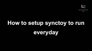 How to set up windows to run synctoy everyday [upl. by Habas119]