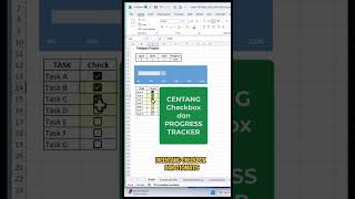 Centang Checkbox dan Progress Tracker excel belajarexcel exceltips [upl. by Hsakiv98]