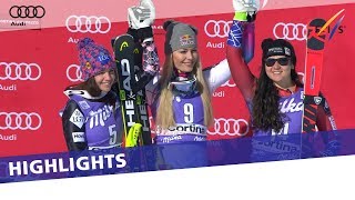 Vonn takes revenge in second Downhill in Cortina  Highlights [upl. by Ihcelek69]