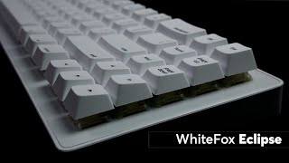 WhiteFox Eclipse Keyboard Sound Test with Gateron Yellow KS9 Pro [upl. by Oly]