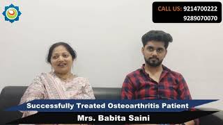 Success Story  Osteoarthritis  Dr Bhartis Holistic Wellness [upl. by Yesoj]