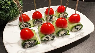 Schnelle Sommer PartySnack Leckere Fingerfood für Partys und Buffet in 5 Minuten [upl. by Ruford]