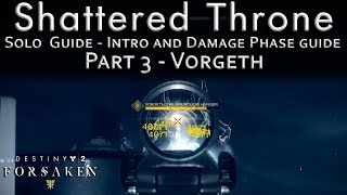 Shattered Throne Part 3  Vorgeth  Ogre Room  Intro Explanation and Damage Cycle Guide [upl. by Akimahs]