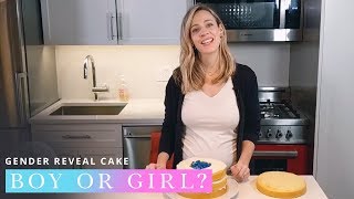 Gender Reveal Cakes  How To Make An Explosion Cake At Home [upl. by Ahsitra]