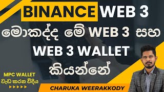 BINANCE WEB 3 wallet SInhala  භාවිත කරනවනම් දැනගතයුතුම කරුණු [upl. by Ely323]