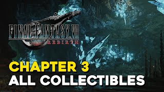 Final Fantasy 7 Rebirth Chapter 3 All Collectible Locations All Materia Weapons Cards [upl. by Ardnaxila]