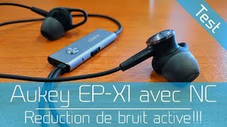 Test  Aukey EPX1  La réduction de bruit active abordable [upl. by Irmina]