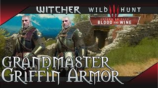 The Witcher 3 Blood and Wine  Grandmaster Griffin School Gear Set Location Scavenger Hunt [upl. by Nilhsa187]