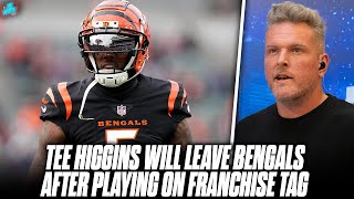 Tee Higgins Officially Not Getting New Deal Likely Leaving Bengals Pat McAfee Reacts [upl. by Nylrehs]