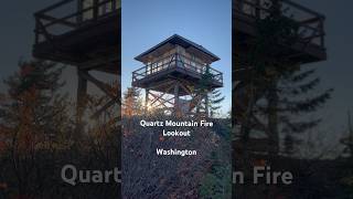 Pacific Northwest fire lookout Quartz Mountain Washington pnw nature hiking stateparks [upl. by Haden]