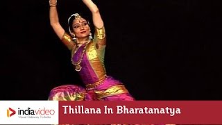 Thillana In Bharatanatyam By Savitha Sastry  India Video [upl. by Jezrdna]