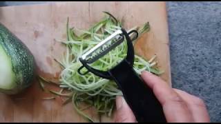 Comment faire des spaghettis de courgette [upl. by Lenwood]