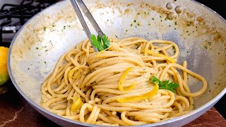 This Lemon Garlic Anchovy Pasta Is So Easy Youll Make It All Summer Long Healthy light and easy [upl. by Aetnuahs]