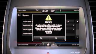 SYNC® with MyLincoln Touch™ System and Settings Master Reset │Lincoln Howto Video [upl. by Ursas211]