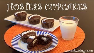 Hostess Cupcakes video demonstration  sconebakingcom [upl. by Suired]