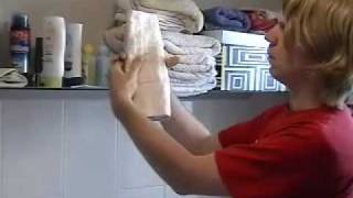 How to Change a Cloth Diaper [upl. by Ellesig712]