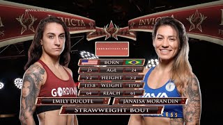 Invicta FC 44 Free Fight Emily Ducote vs Janaisa Morandin [upl. by Leagiba352]