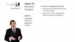 LSBF ACCA P3 Introduction to Porters Five Forces [upl. by Nagirrek]