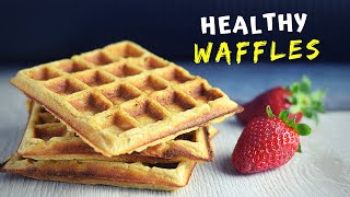 HEALTHY waffle recipe with oats My NEW favorite easy breakfast [upl. by Katrine]