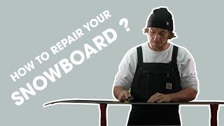 THE EASIEST WAY TO REPAIR YOUR SNOWBOARD BASE [upl. by Airb689]