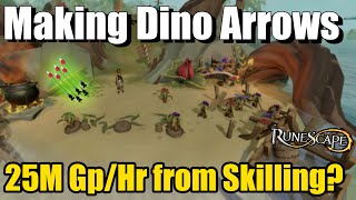 25M GpHr Skilling Dino Arrows OP Runescape 3 [upl. by Lemrej]