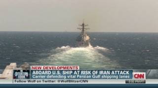 Aboard US ship at risk of Iran attack [upl. by Llehctim763]