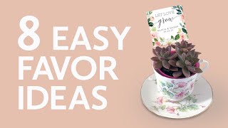 8 Easy Favor Ideas for Weddings Bridal Showers Baby Showers and more [upl. by Domenech]