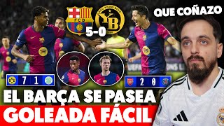 EL BARÇA se DIVIERTE vs YOUNG BOYS 50 OTRA GOLEADA de HANSI FLICK · OTRO DOBLETE de LEWANDOWSKI [upl. by Helli]