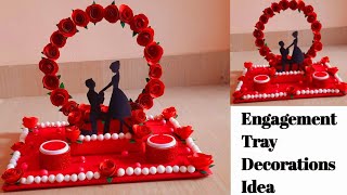 Engagement Ring Tray Decoration Idea  Diy Engagement Ring Platter  Handmade idea [upl. by Aremmat]